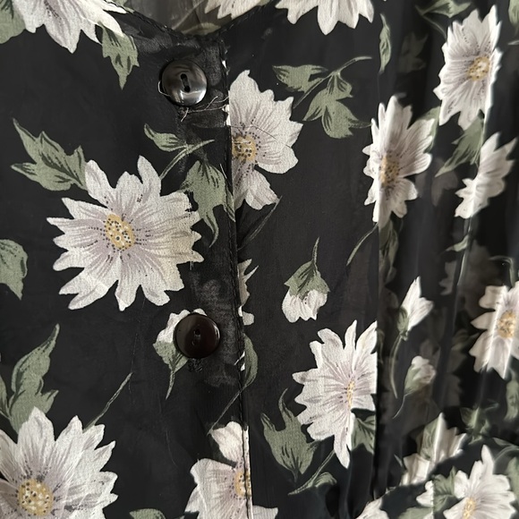 Semi sheer floral 90s style dress - Picture 4 of 8